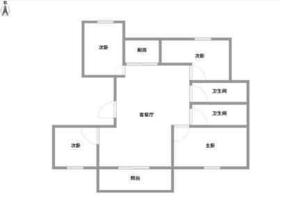 宏地南塘府 4室 2厅 131平米