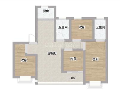 江滨ONE(望园) 4室 2厅 128平米