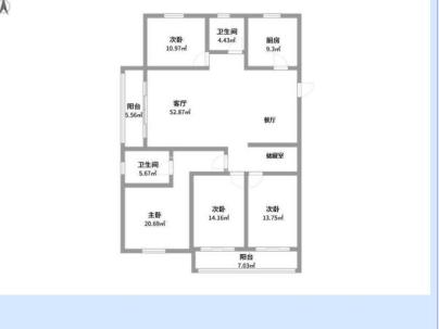 源盛嘉园二组团 4室 2厅 151平米