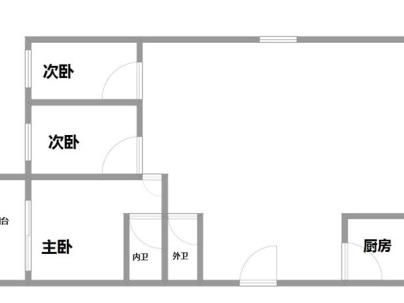新龙公寓 3室 2厅 115平米