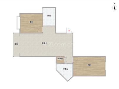 壬子巷大厦 2室 1厅 117.72平米