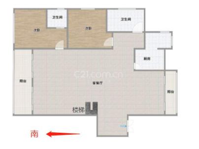 新希望天麓 5室 2厅 206.82平米