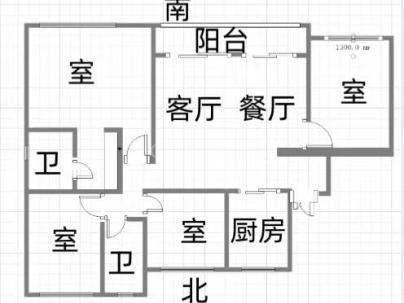 吾悦广场(澜悦府) 4室 1厅 165.3平米