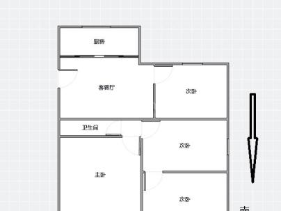 双莲小区(双莲大楼） 2室 2厅 79平米