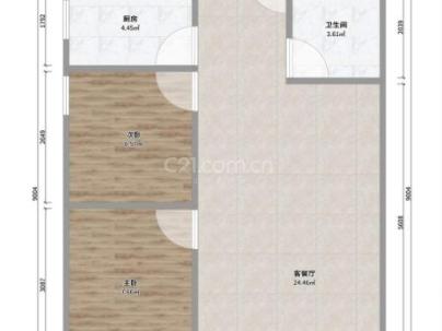 永川锦园 2室 1厅 106平米