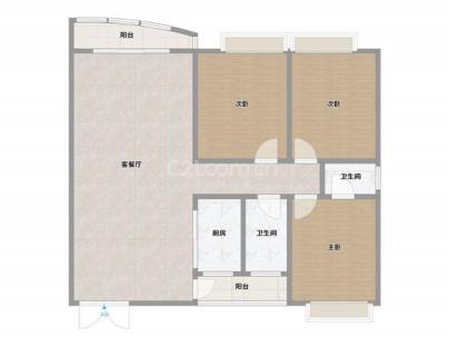 锦东家园一期 3室 1厅 137平米