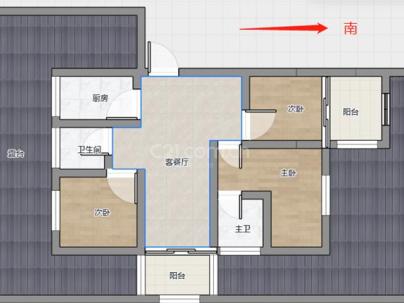 香桐湾（P01-14地块） 3室 2厅 115平米