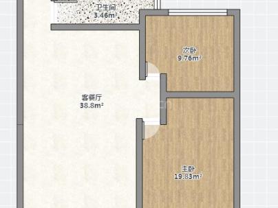 瓯鹿幸福里 2室 1厅 79平米