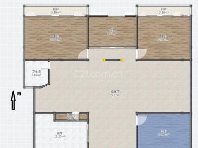 龙沈新村 4室 2厅 137.5平米