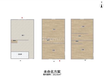 康乐坊 3室 1厅 97平米