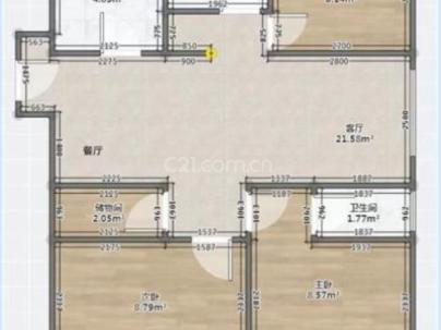 翠景佳苑 3室 1厅 128平米