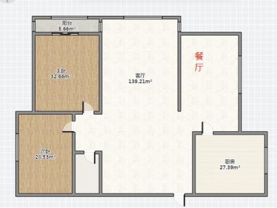 月乐南苑 2室 2厅 103平米