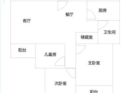 江岸锦苑 3室 1厅 98平米