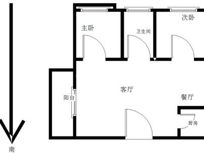 东展锦园 2室 1厅 80平米