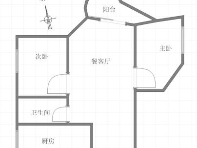 黄龙2区登峰 2室 1厅 70平米