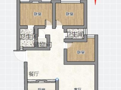 水心大厦 3室 1厅 123.72平米