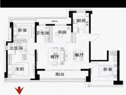 时代滨江上品揽悦园 4室 2厅 139平米