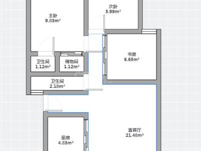 凯润花园三区 4室 2厅 123平米