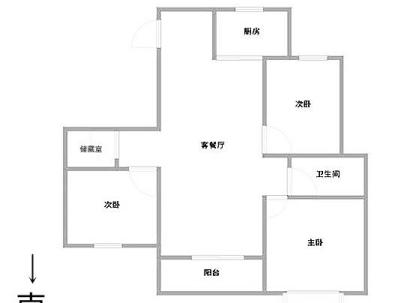 惠南家园 3室 2厅 132平米