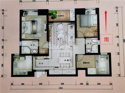 甲里家园一组团 3室 2厅 105平米