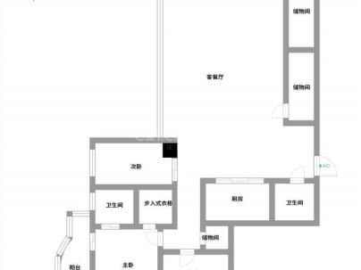 水心大厦 3室 2厅 155平米