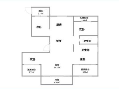 江峰阁（金地瓯江峯汇） 4室 2厅 143平米