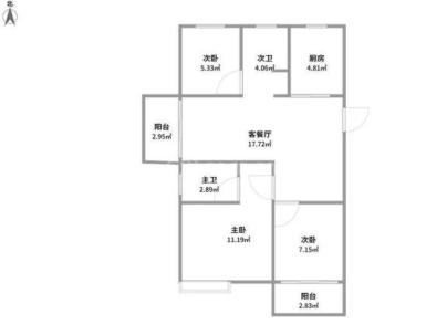 香桐湾（P01-14地块） 3室 2厅 114平米