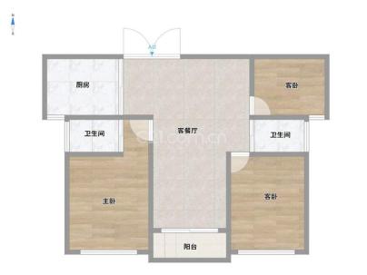 汤锦园 3室 2厅 124平米