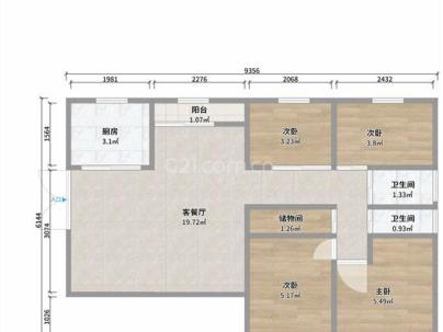 通泰景苑 3室 1厅 161平米