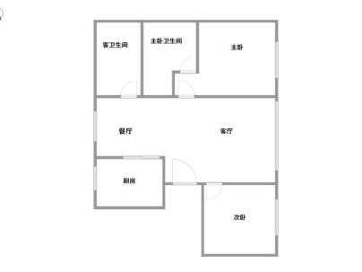 绿洲花园 3室 2厅 140平米