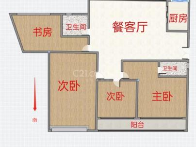 江宸馨园 4室 2厅 150平米
