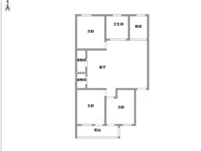 雁湖社区三组团 3室 2厅 107平米