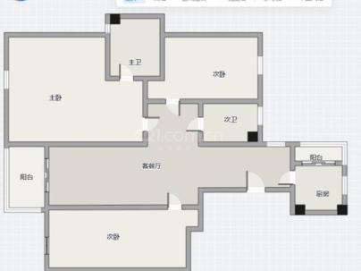 三都锦苑 4室 2厅 135平米