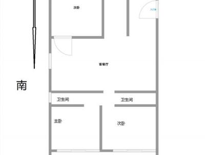 忆江嘉园二组团 3室 1厅 104平米