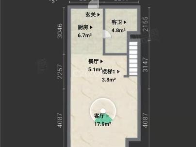 港龙·柏悦公馆 3室 2厅 54平米