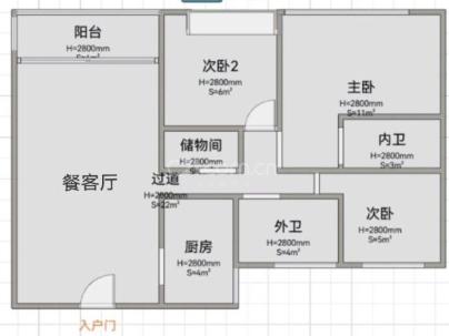 滨沁华庭（洪殿单元f-28地块） 3室 2厅 120平米