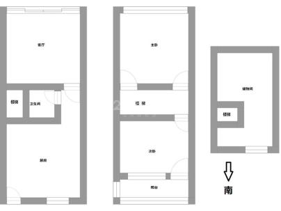 嘉会里巷 2室 1厅 55平米