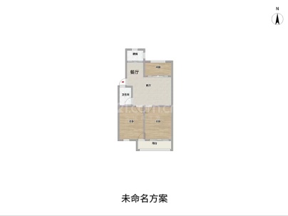 雁湖社区一组团 3室 2厅 86.1平米