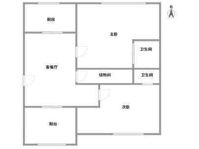 景怡公寓 2室 2厅 101平米