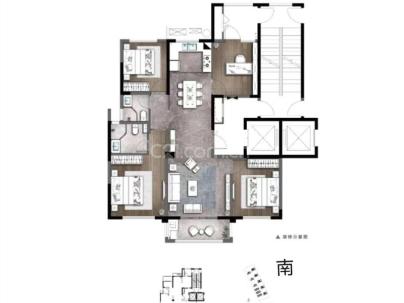 江峰阁（金地瓯江峯汇） 4室 2厅 136平米