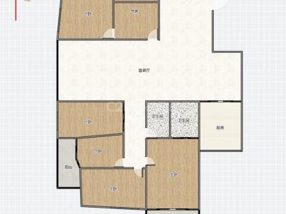 雪景公寓 4室 2厅 206平米