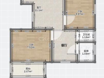 上陡门1组团（上陡门教育新村） 3室 1厅 75平米