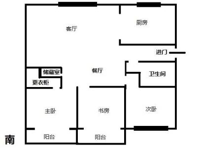 荷景家园 3室 2厅 140平米