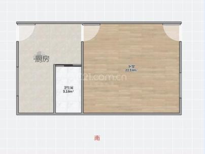珠冠巷 1室 1厅 34.01平米