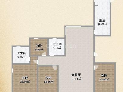 万科城市之光 4室 2厅 139平米