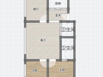 新桥头集新组团 3室 1厅 82平米