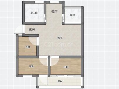 吕浦花苑 3室 2厅 100平米