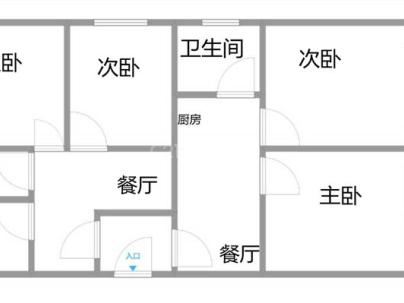 金竹锦园 2室 1厅 120平米