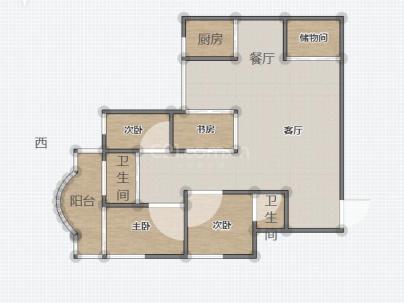 绿城公寓 3室 2厅 153平米