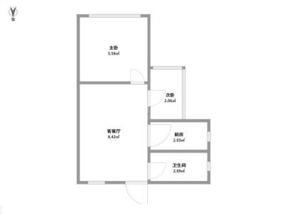 锦桂大厦 2室 1厅 61.97平米